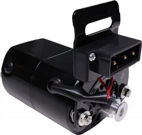 img 2 attached to Мотор для домашней швейной машины HimaPro - черный с педалью, ремнем, кронштейном и угольной щеткой