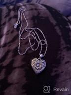 img 1 attached to Keep Your Loved Ones Close With SOULMEET Heart-Shaped Sunflower Locket Necklace - Customizable Sterling Silver/Gold Jewelry With Picture Holder review by Beth Watson