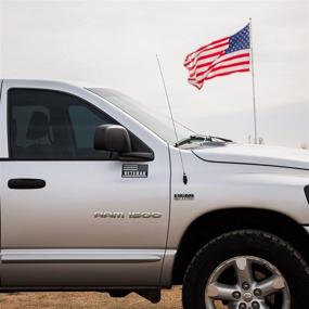 img 2 attached to GatMags Veteran Flag Vehicle Magnets (X2): American Flag Magnet with High Grip Magnetic Vinyl in Black