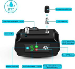 img 4 attached to Adjustable Sensitivity Levels Dual Anti Barking Modes Rechargeable