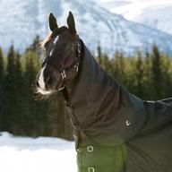 horze nevada lightweight 1200d waterproof horse rain sheet neck 🐎 cover hood - no fill: ultimate protection for your equine companion logo