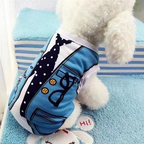 img 3 attached to 🐶 Pet Puppy T-Shirts: Dog Shirt Summer Clothes, Doggy Costumes, Cat Clothing Vest