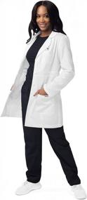 img 2 attached to Women'S SIVVAN 33" Modern Slim Lab Coat Scrub Top