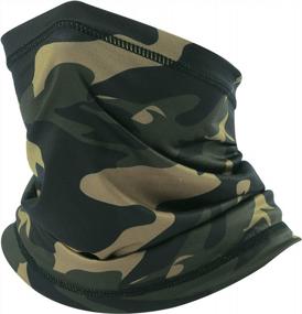 img 3 attached to Ветрозащитная шейная гетры, шарф для лица, пылезащитная бандана, грелка, маска для охлаждения