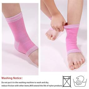 img 2 attached to Children's Compression Sleeves with Foot Arch Support - 1 Pair