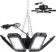 light up your garage in style: kaslight 2 pack led linkable lights with adjustable panels, 160w and 16000lm logo