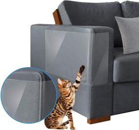 img 4 attached to 🐱 Binary Barn Cat Scratch Deterrent Shields: Furniture Protector, Couch Guards for Cats, Best Pet Furniture Protectors for Training & Furniture Protection