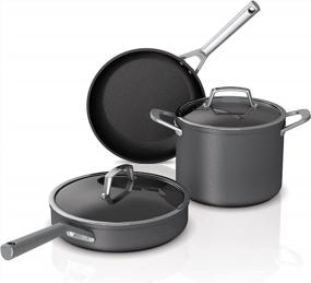 img 4 attached to Upgrade Your Cooking Game With Ninja'S NeverStick Premium Hard-Anodized Cookware Set