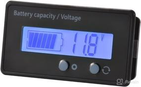 img 2 attached to 🔋 Waterproof LCD Battery Capacity Monitor Gauge Meter for Lead Acid and Lithium Batteries - 12V/24V/36V/48V Voltage Meter Tester with Blue Backlight for Vehicle Battery Status Indicator