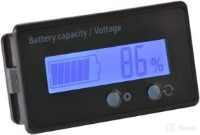 img 3 attached to 🔋 Waterproof LCD Battery Capacity Monitor Gauge Meter for Lead Acid and Lithium Batteries - 12V/24V/36V/48V Voltage Meter Tester with Blue Backlight for Vehicle Battery Status Indicator