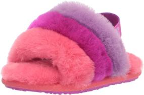 img 4 attached to UGG Girls Fluff Slipper Violet Boys' Shoes : Sandals