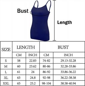 img 2 attached to 6 Pack Women'S Adjustable Spaghetti Strap Tank Top Camisole Undershirts - BQTQ