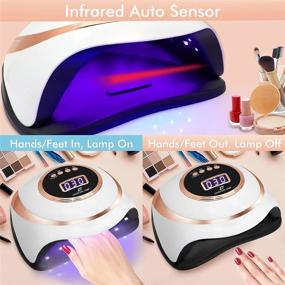 img 1 attached to Get Flawless Nails Every Time With 180W UV Nail Lamp - Fast Curing And Professional - Perfect For Home And Salon Use!