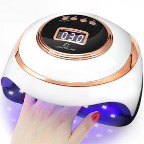 img 4 attached to Get Flawless Nails Every Time With 180W UV Nail Lamp - Fast Curing And Professional - Perfect For Home And Salon Use!