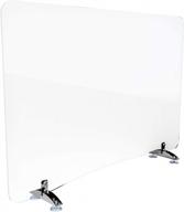 protect your workspace with versa products' extra thick clear acrylic sneeze guard - made in usa! logo
