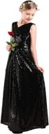 💃 sparkling sequin dresses for junior bridesmaids: elegant wedding and pageant attire for girls logo