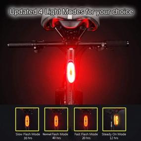 img 2 attached to Stay Safe While Cycling With G Keni Smart Bike Tail Light - Auto On/Off, Waterproof, USB Rechargeable, And Ultra Bright LED Warning Back Bicycle Flashlight!