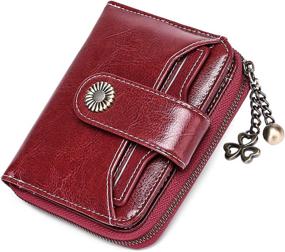 img 4 attached to FALAN MULE Smooth Wallet Peacock Women's Handbags & Wallets : Wallets