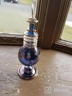 img 1 attached to Hand Blown Decorative Pyrex Glass Vial - CraftsOfEgypt Egyptian Perfume Bottle - Single Large Size - 7.75 Inches/20Cm Tall review by Mike Cassidy