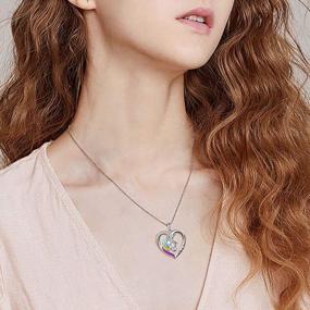 img 3 attached to Forever Love: ожерелье из стерлингового серебра с подвеской в ​​виде сердца единорога для женщин-идеальный подарок для подруги/дочери