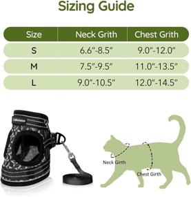 img 1 attached to CatRomance Adjustable Breathable Reflective 11 0 13 5