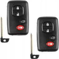 pair of toyota smart keyless remotes (hyq14acx gne) for convenient and secure access to your vehicle's hatch logo