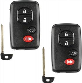 img 3 attached to Pair Of Toyota Smart Keyless Remotes (HYQ14ACX GNE) For Convenient And Secure Access To Your Vehicle'S Hatch