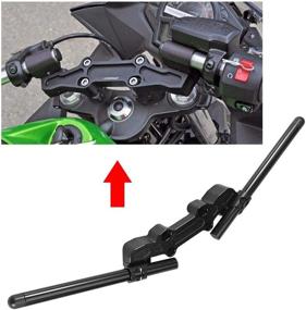 img 3 attached to 🏍️ Kawasaki Ninja 650R ER-6F 06-16 650 2012-2016 Motorcycle Handlebars Kit - Clip-On Adapter Plate with Separating Handlebars Set, Precision CNC Aluminum Alloy Construction, ER-6F 2006-2016