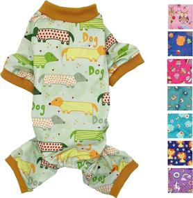 img 4 attached to Pajamas Cotton Jumpsuit Clothes Medium Dogs for Apparel & Accessories