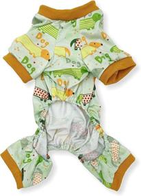 img 2 attached to Pajamas Cotton Jumpsuit Clothes Medium Dogs for Apparel & Accessories