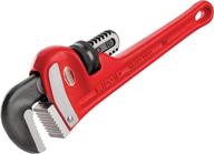 🔧 rugged 10-inch plumbing wrench: ridgid 31010 model 10 - heavy-duty straight pipe wrench logo