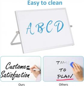 img 2 attached to ACVCY Desktop Whiteboard With Stand - Small Magnetic White Board For Kitchen, Office, And Home Use With 360°Adjustable Angle