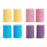 🛀 munchkin color buddies bath water color tablets - 40 pack (yellow, pink, blue, purple) - moisturizing formula логотип