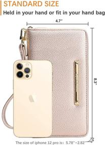 img 3 attached to 👛 Bybetermon Women's Wallet Wristlet with RFID Blocking – Stylish Handbags & Wallets Combo