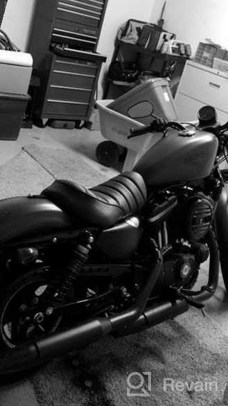 img 1 attached to Enhance Your Harley Riding Experience With INNOGLOW'S Detachable Rear Sissy Bar Backrest! review by Gene Taylor