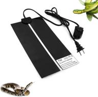 🔥 xiehuza reptile heating mat: waterproof heat pad for terrariums & small animals - temperature adjustable (7w 11 x 5.9 in) logo