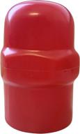 🔴 red rubber trailer hitch ball cover by larin, fits 1-7/8" or 2" trailer balls logo