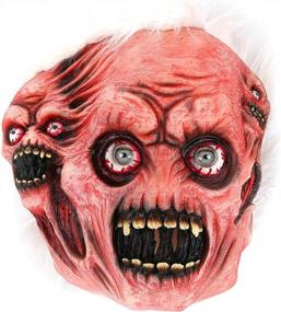 img 4 attached to Get Ready To Scare With Hautton Men'S Creepy Scary Clown Latex Halloween Mask For Party Cosplay Props