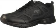 skechers work dighton black men's shoes logo