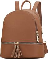 🎒 kkxiu girls backpack: trendy leather tassel women's handbags & wallets логотип