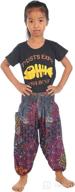 👶 lofbaz baby hippy thai harem aladdin pirate kids pants: bohemian baggy & colorful delight логотип