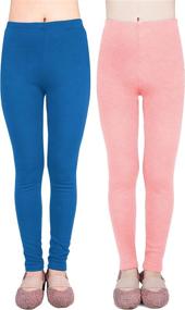 img 4 attached to Warm and Cozy: IRELIA 🔥 Cotton Fleece Leggings for Girls' Winter Clothing