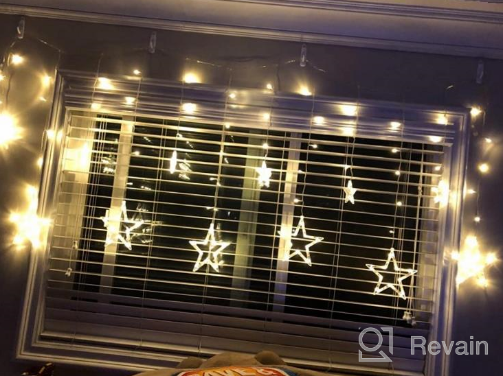img 1 attached to Transform Your Home With BHCLIGHT'S 138 LED Star String Lights: Perfect For Bedroom Decor, Ramadan, Wedding, Garden And Christmas Decorations In Blue review by David Cash