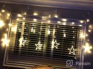 img 1 attached to Transform Your Home With BHCLIGHT'S 138 LED Star String Lights: Perfect For Bedroom Decor, Ramadan, Wedding, Garden And Christmas Decorations In Blue review by David Cash