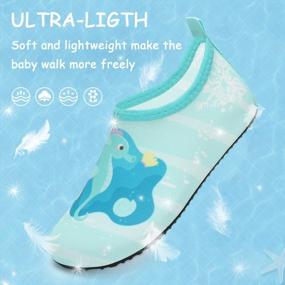 img 2 attached to ANLUKE Kids Boys Girls Water Shoes Barefoot Aqua Socks Fast Dry Beach Swim Outdoor Sports Shoes For Toddler