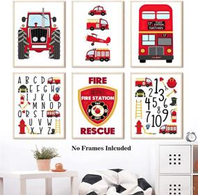 img 3 attached to Kids Educational Wall Art Firefighter