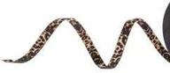 satin leopard print ribbon double logo