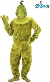 img 3 attached to Adults' Deluxe Grinch Costume With Full Mask - Size Small/Medium - Dr. Seuss Inspired