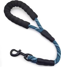 img 4 attached to 18-Inch Short Dog Leash With Padded Handle – Strong Nylon Traffic Rope Leash For Medium To Large Dogs Training And Walking By Mycicy