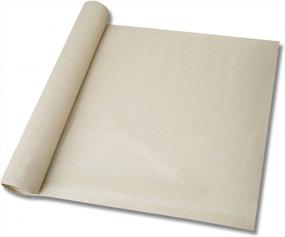 img 4 attached to 6X25' Beige Sunscreen Shade Fabric Roll - 95% UV Block Privacy Screen For Outdoor Garden, Greenhouse Barn